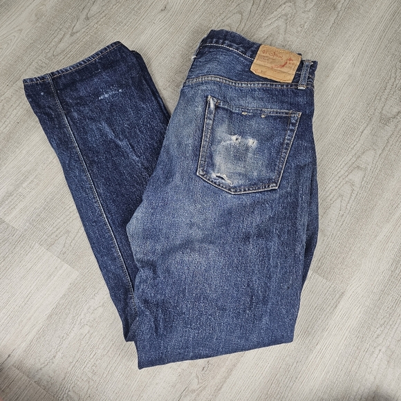 OrSlow Made In Japan Lot 105 Dark Wash Denim Jeans Mens Large 34